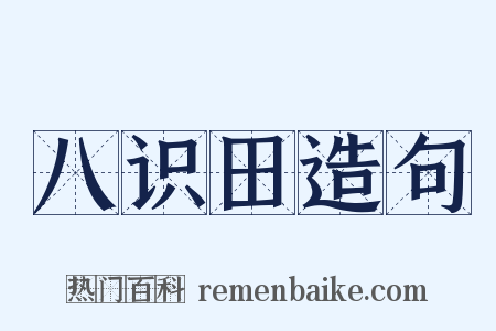 八识田造句是什么意思的图片